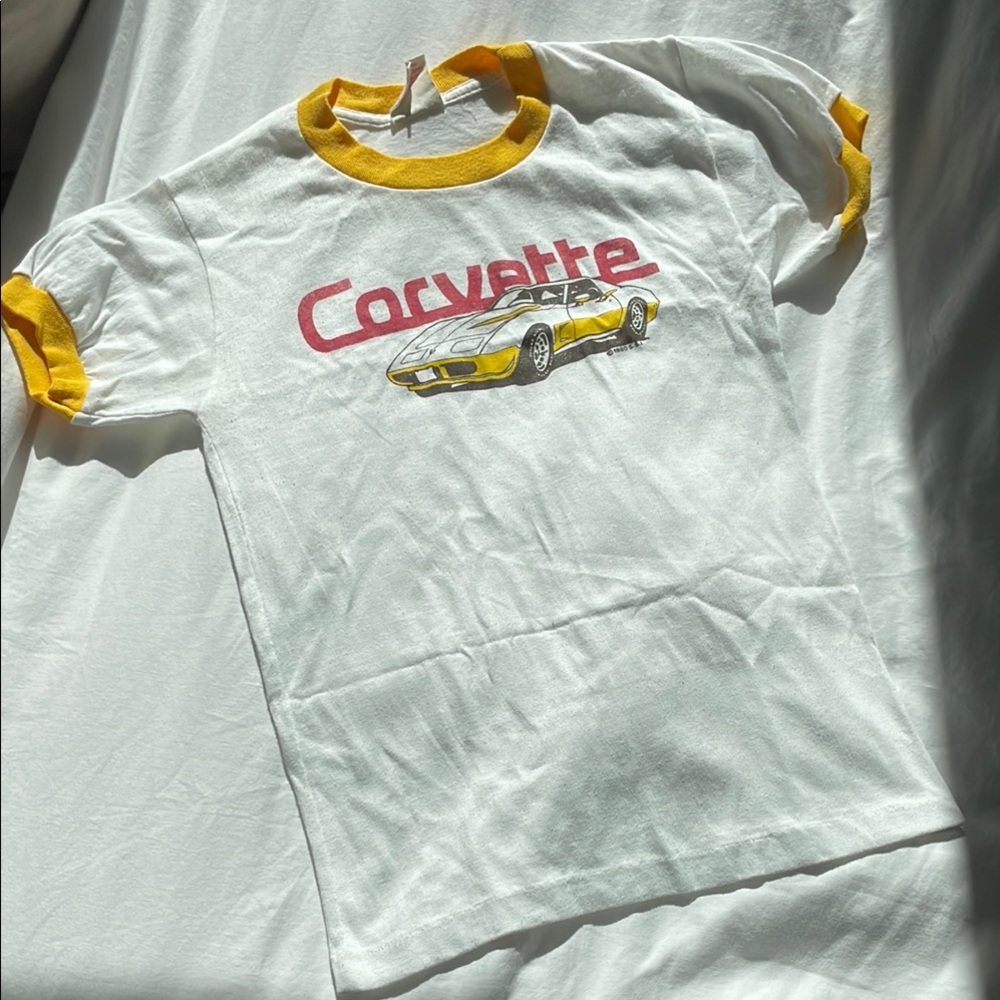 Vintage Corvette Baby Ringer Tee